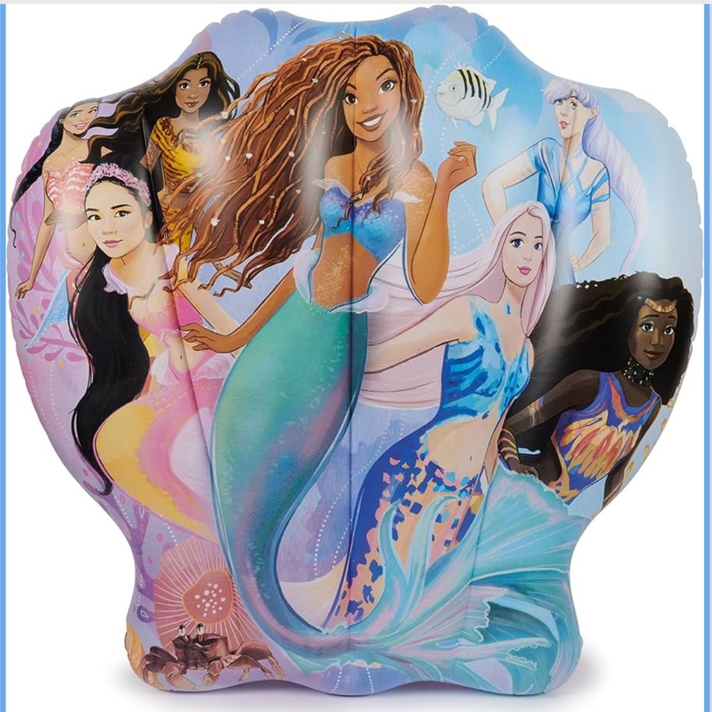 NWT Swimways Disney Little Mermaid Reversible Pool Float